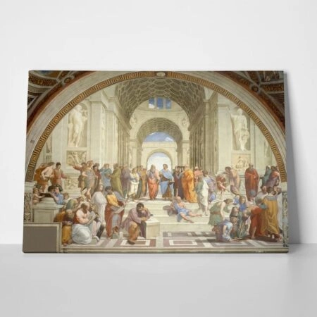 Πινακας σε καμβά RAPHAEL - SCHOOL OF ATHENS - Αντιγραφα ζωγραφων Sticky 1