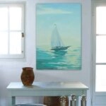 Πινακας σε καμβά SAILBOAT