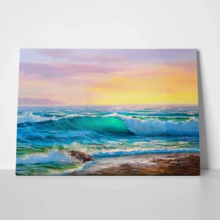Πινακας σε καμβά SEASCAPE SUNSET