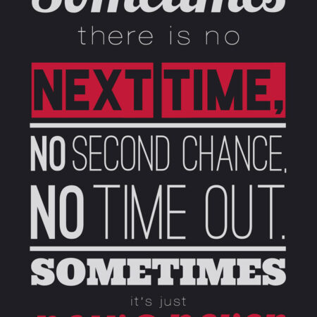Πινακας σε καμβά SOMETIMES - Typography Sticky 4