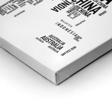 Πινακας σε καμβά TYPOGRAPHY MAP 1 - Typography Sticky 3