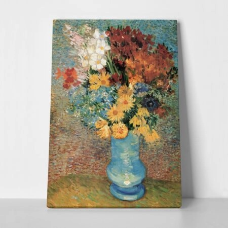 Πινακας σε καμβά VAN GOGH - VASE WITH DAISIES AND ANEMONES - Vincent Van Gogh Sticky 1