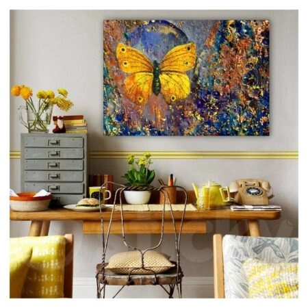 Πινακας σε καμβά GOLDEN BUTTERFLY
