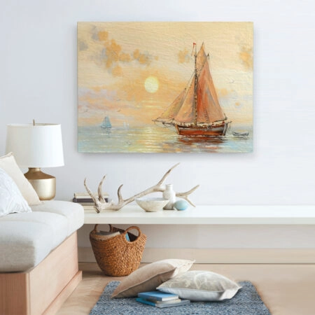 Πινακας σε καμβά FISHERMAN'S BOAT - Βαρκες και Καραβια Sticky 1