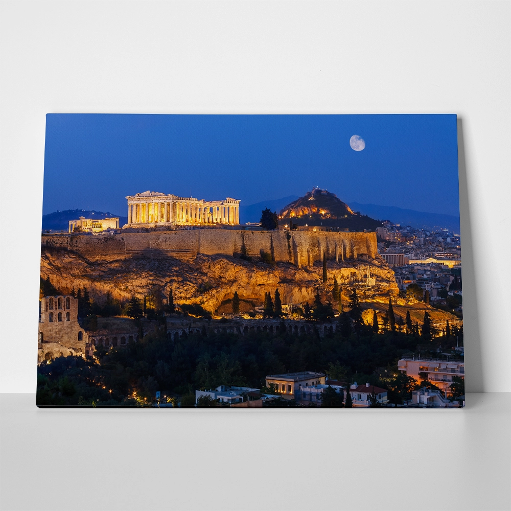 Πινακας σε καμβά ACROPOLIS NIGHT