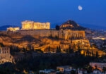 Πινακας σε καμβά ACROPOLIS NIGHT