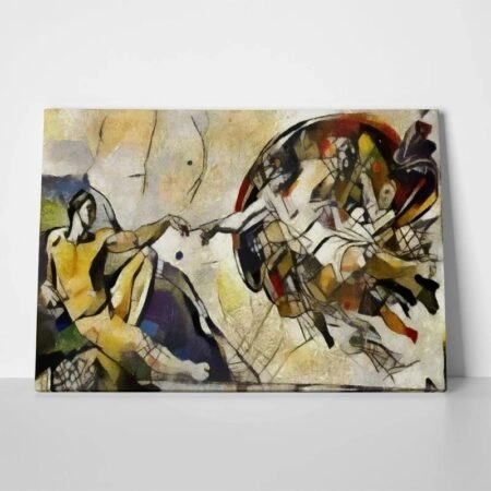 Πινακας σε καμβά ALTERNATIVE REPRODUCTION CREATION ADAM CUBISM