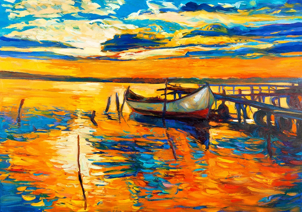 Πινακας σε καμβά BOAT 1