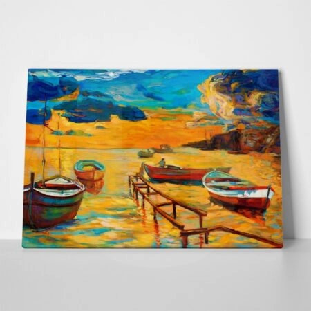Πινακας σε καμβά BOATS 3