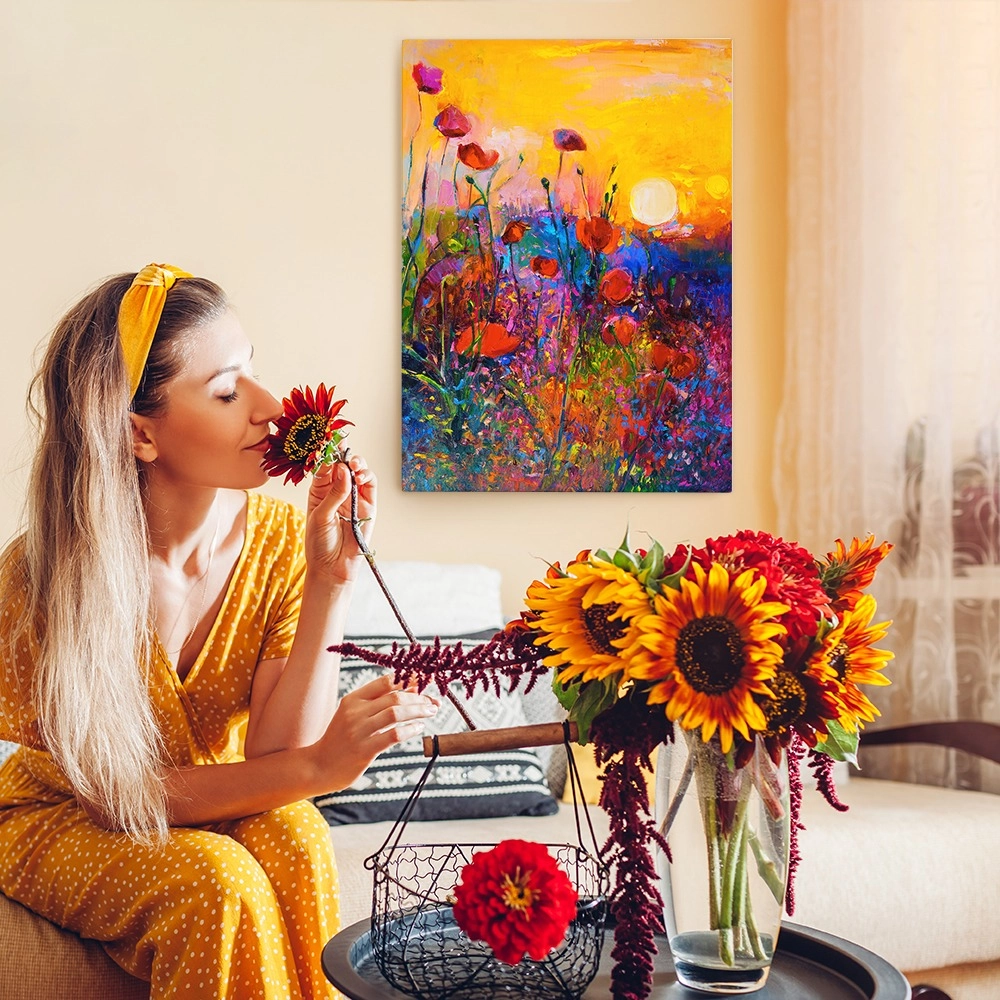 Πινακας σε καμβά COLORFUL POPPIES