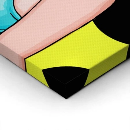Πινακας σε καμβά CUPCAKE WOMAN POP ART - Πορτραιτα και Φιγουρες Sticky 1