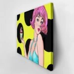 Πινακας σε καμβά CUPCAKE WOMAN POP ART
