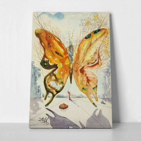 Πίνακας σε καμβά DALI - VENUS BUTTERFLY - Salvador Dali Sticky 1