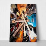 Πινακας σε καμβά ELECTRIC GUITARS
