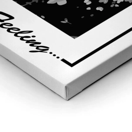 Πινακας σε καμβά ENJOY THE SILENCE - Typography Sticky 1