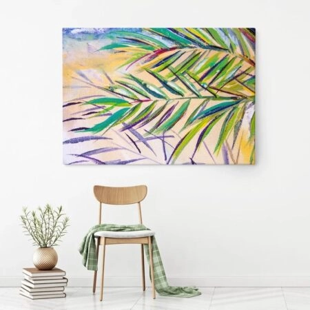 Πινακας σε καμβά EXPRESSIONISTIC PALM TREE