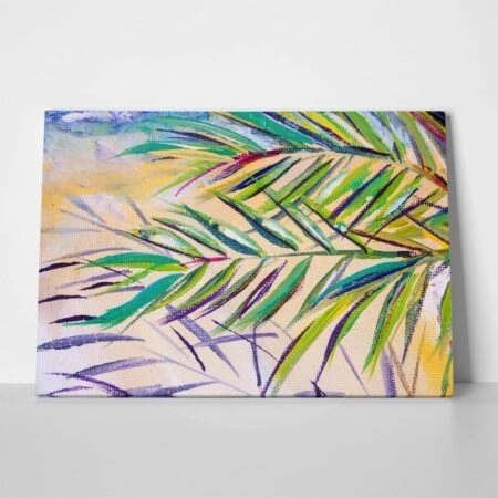 Πινακας σε καμβά EXPRESSIONISTIC PALM TREE - Πινακες σε καμβα Sticky 1