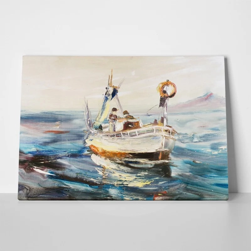 Πινακας σε καμβά FISHERMAN AT SEA