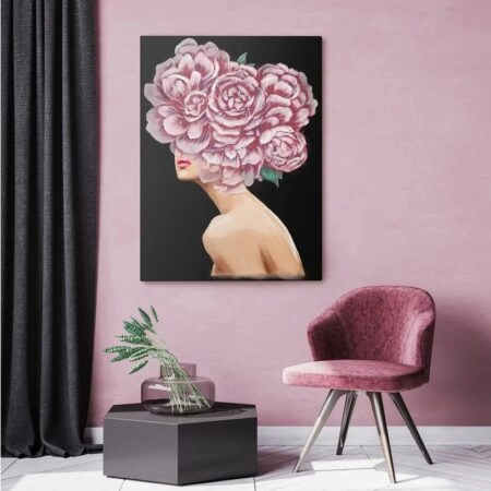 Πινακας σε καμβά FLORAL WOMAN 3