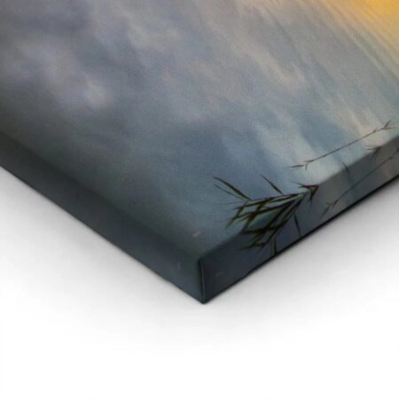 Πινακας σε καμβά FLYING BY LAKE SUNSET - Θαλασσα Sticky 1