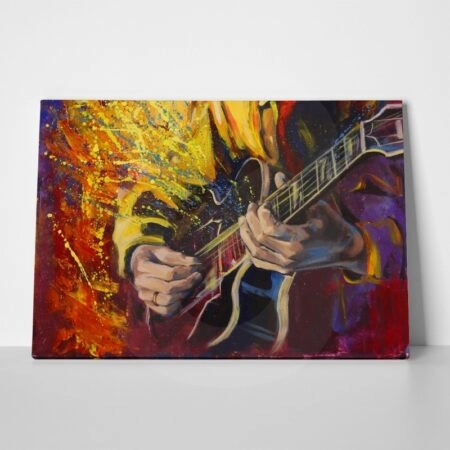Πινακας σε καμβά GUITARISTS PLAYING GUITAR - Κιθαρα