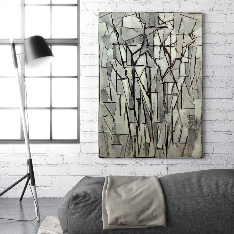 Πινακας σε καμβά MONDRIAN - COMPOSITION TREES 2