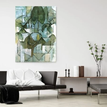 Πινακας σε καμβά MONDRIAN - LANDSCAPE WITH TREES - Mondrian Piet