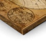 Πινακας σε καμβά OLD WORLD MAP 1746