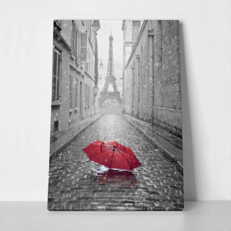 Πινακας σε καμβά PARIS RAIN 2 - Παρισι Sticky 1