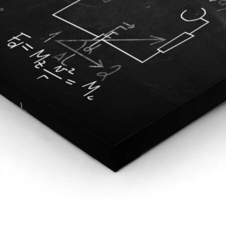 Πινακας σε καμβά PHYSICAL FORMULAS CHALKBOARD - Επιστημη και Υγεια Sticky 1