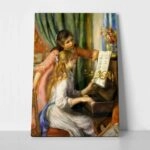 Πινακας σε καμβά RENOIR - YOUNG GIRLS AT THE PIANO