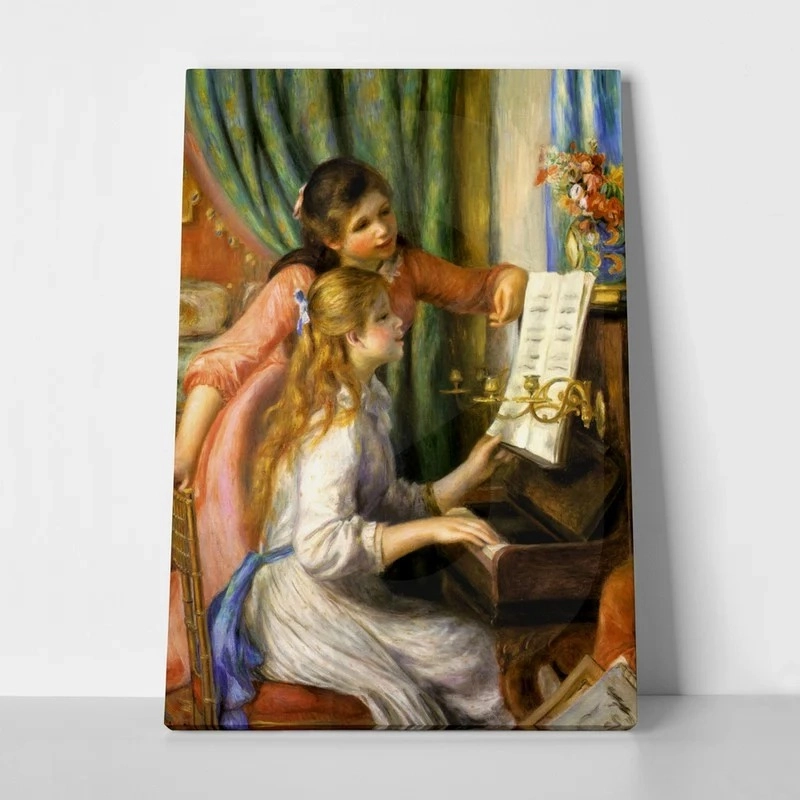 Πινακας σε καμβά RENOIR - YOUNG GIRLS AT THE PIANO