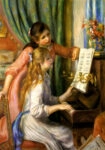 Πινακας σε καμβά RENOIR - YOUNG GIRLS AT THE PIANO