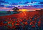 Πινακας Σε Καμβά POPPY SUNSET
