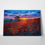 Πινακας Σε Καμβά POPPY SUNSET
