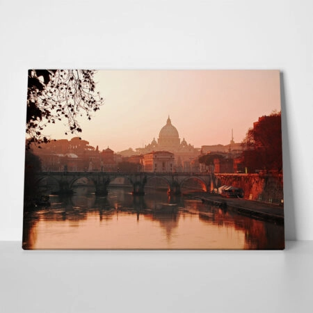 Πινακας σε καμβά ROME SUNSET - Πολεις και Αρχιτεκτονικη Sticky 1