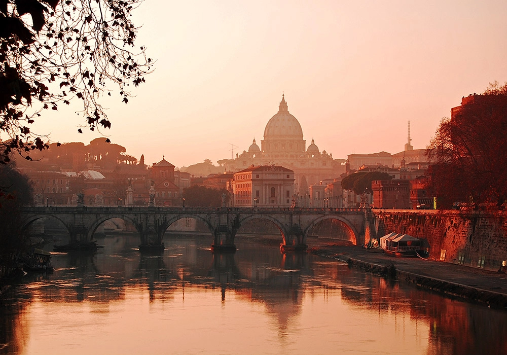 Πινακας σε καμβά ROME SUNSET