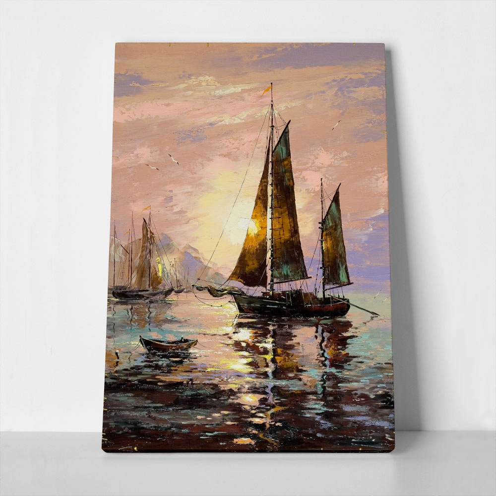 Πινακας σε καμβά SAILING BOAT 2