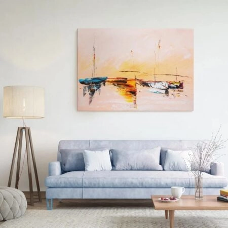 Πινακας σε καμβά SAILING BOATS OIL PAINTING 2
