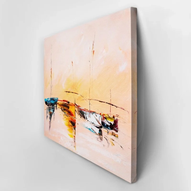 Πινακας σε καμβά SAILING BOATS OIL PAINTING 2