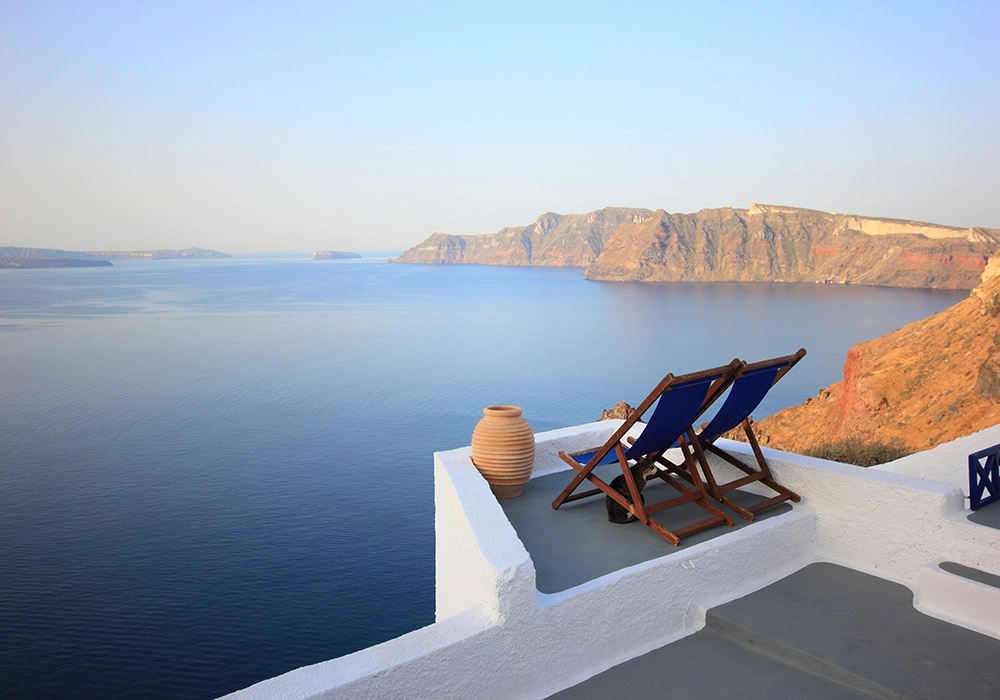 Πινακας σε καμβά SANTORINI