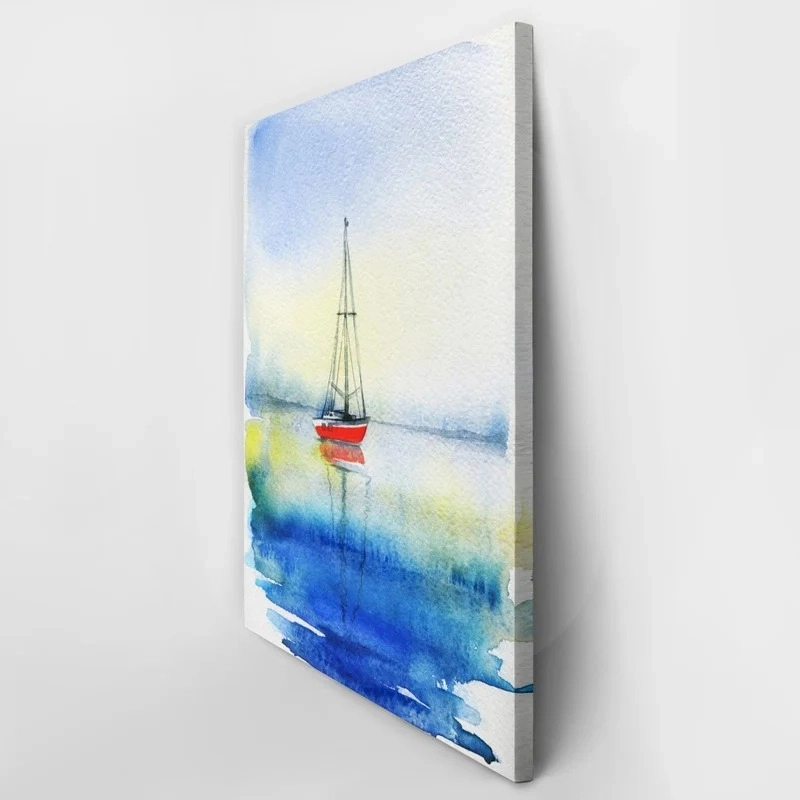Πινακας σε καμβά SEA WATERCOLOR PAINTING