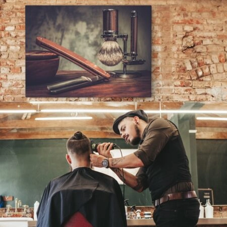 Πινακας σε καμβά SHAVING TOOLS