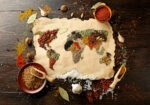 Πινακας σε καμβά SPICES MAP