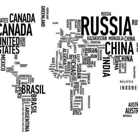 Πινακας σε καμβά TYPOGRAPHY MAP 1 - Typography Sticky 6