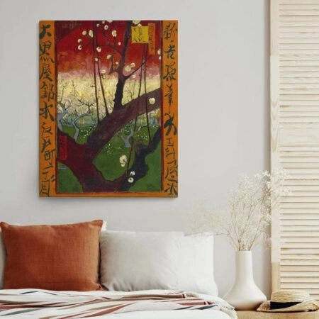 Πινακας σε καμβά VAN GOGH - JAPONAISERIE FLOWERING PLUM TREE - Vincent Van Gogh