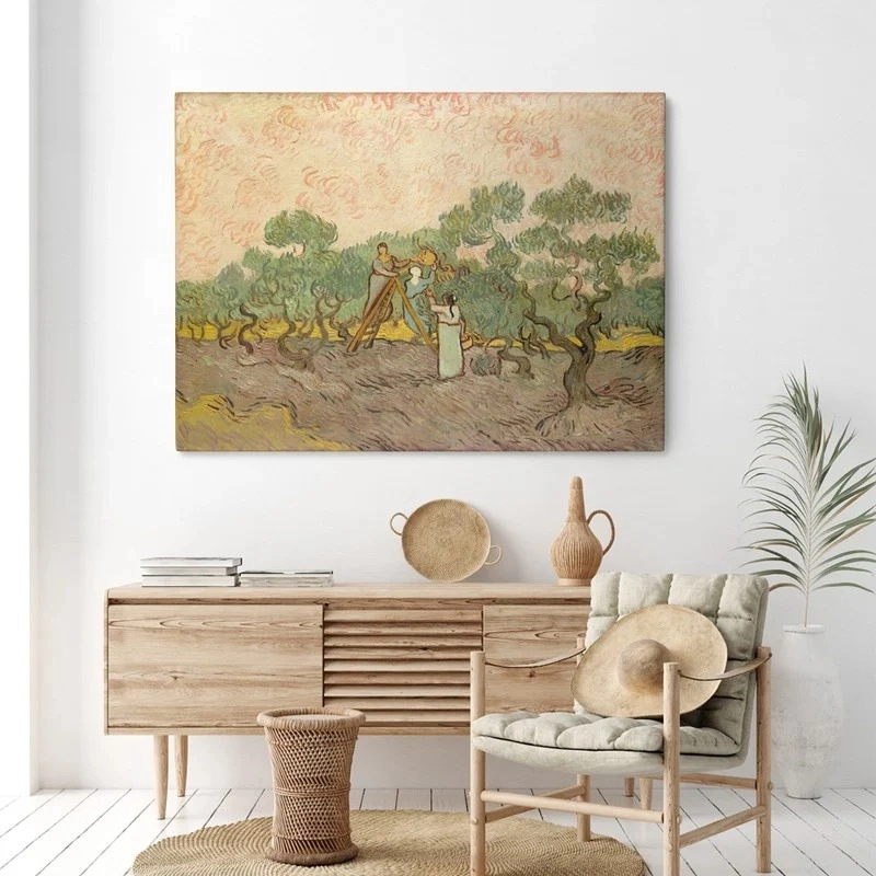 Πινακας σε καμβά VAN GOGH - WOMEN PICKING OLIVES