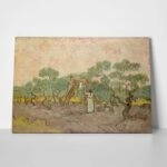 Πινακας σε καμβά VAN GOGH - WOMEN PICKING OLIVES
