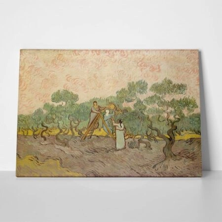Πινακας σε καμβά VAN GOGH - WOMEN PICKING OLIVES - Vincent Van Gogh Sticky 1