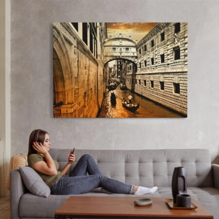 Πινακας σε καμβά VENICE BRIDGE - Πλωτα